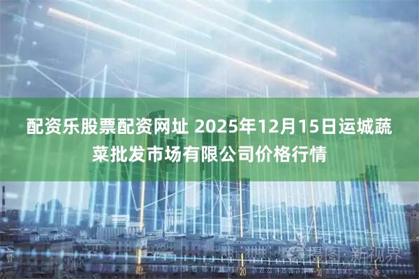 配资乐股票配资网址 2025年12月15日运城蔬菜批发市场有限公司价格行情